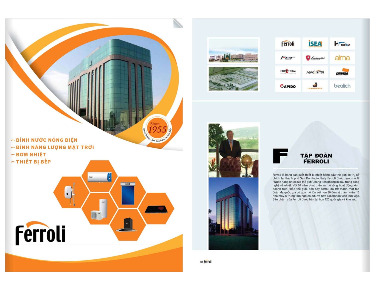 Máy nóng lạnh FERROLI Catalogue và Bảng giá mới nhất /Page 1